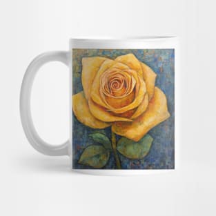 Folk Art Yellow Rose Mug